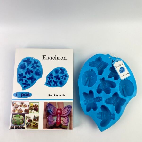 Enachron Chocolate molds Silicone chocolate molds for butterflies, dragonflies, ladybugs, and bees